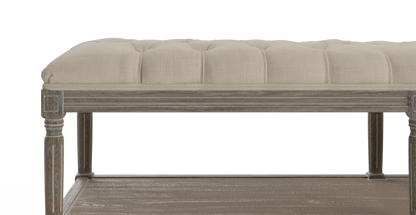 Brosa Petite Fleur Ottoman (French Beige)