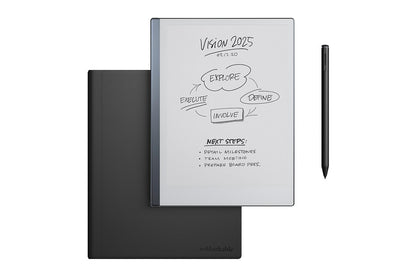 reMarkable 2 10.3" Paper Tablet with Marker Plus and Premium Leather Book Folio (Black)
