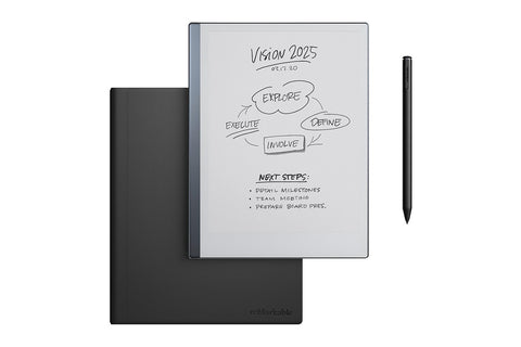 reMarkable 2 10.3" Paper Tablet with Marker Plus and Premium Leather Book Folio (Black) - Auzzistore