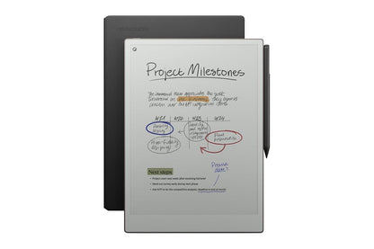 reMarkable Paper Pro 11.8" Paper Tablet with Marker Plus and Book Folio Pro Leather (Black)