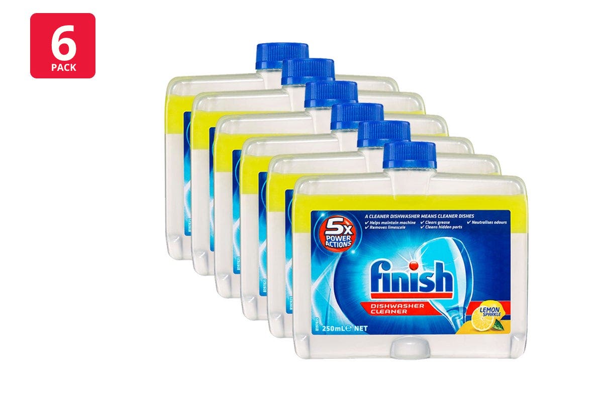 Finish 250ml Dishwasher Cleaner Lemon (6 Pack)