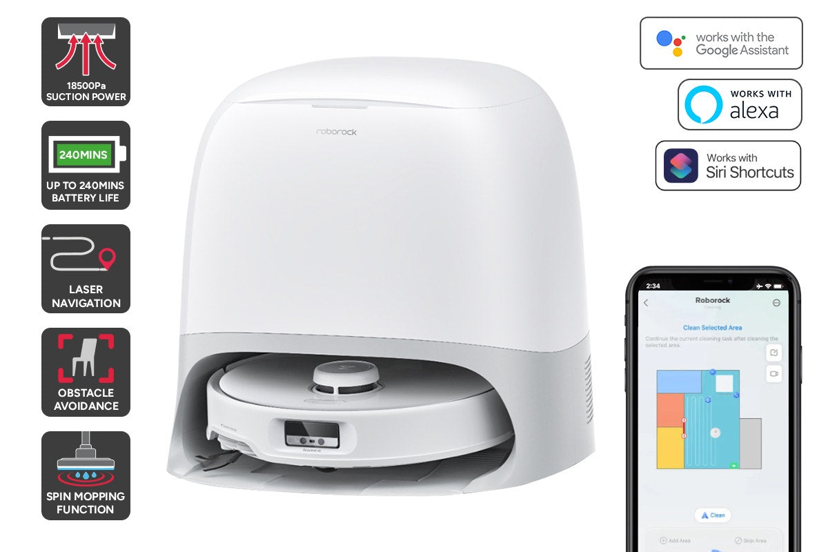 Roborock Qrevo Curv Robot Vacuum and Mop Cleaner (Official Australian Model)