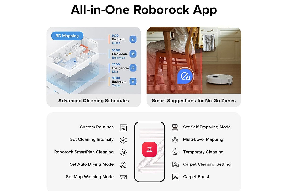 Roborock Qrevo S Robot Vacuum and Mop Cleaner (Official Australian Model)