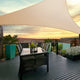 Instahut Shade Sail 5x5x5m Triangle 185GSM 95% Sand Shade Cloth – view 7