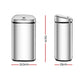 Devanti 50L Motion Sensor Bin Rubbish Automatic Silver – view 2