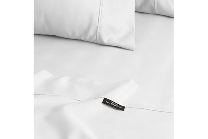 Sheraton Luxury Egyptian Cotton Rich Bed Sheet Set - White; Queen