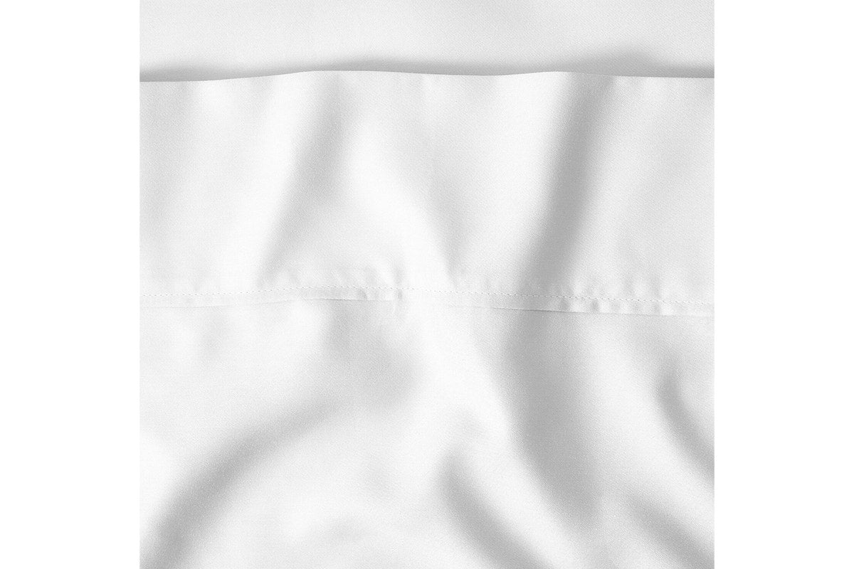 Sheraton Luxury 1000TC Cotton Rich Bed Sheet Set (White, King)