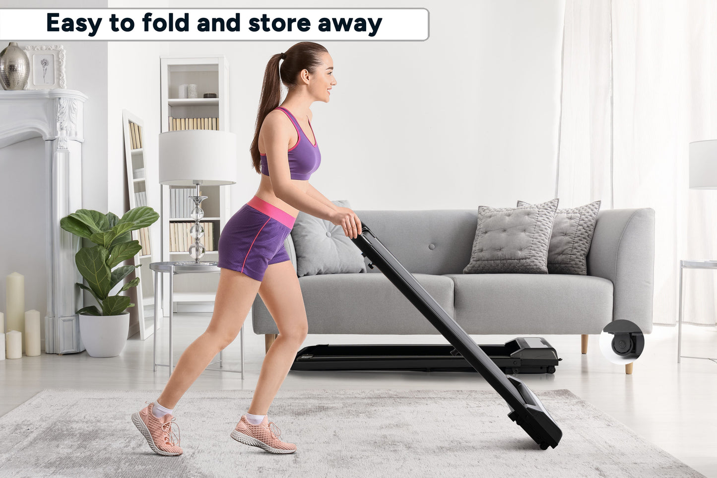 Fortis Foldable Walking Pad Treadmill