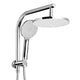 Cefito 9'' Rain Shower Head Set Handheld Round High Pressure Chrome