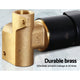 Cefito Shower Mixer Tap Wall Bath Taps Brass Hot Cold Basin Bathroom Black – view 5