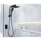 Cefito Shower Mixer Tap Wall Bath Taps Brass Hot Cold Basin Bathroom Black – view 7