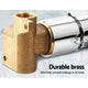 Cefito Shower Mixer Tap Wall Bath Taps Brass Hot Cold Basin Bathroom Chrome – view 5