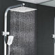 Cefito 10'' Rain Shower Head Set Handheld Square High Pressure Chrome – view 8