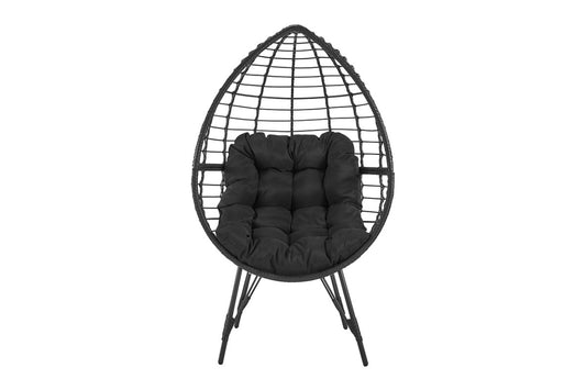 Shangri-La Amalfi Indoor & Outdoor Egg Chair (Black)