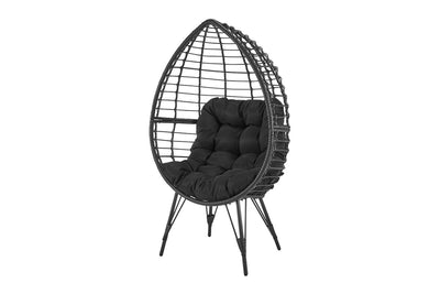 Shangri-La Amalfi Indoor & Outdoor Egg Chair - Black