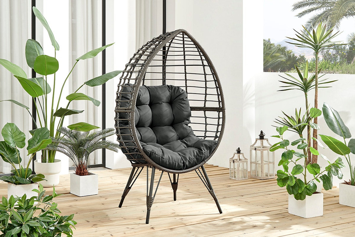 Shangri-La Amalfi Indoor & Outdoor Egg Chair (Grey)