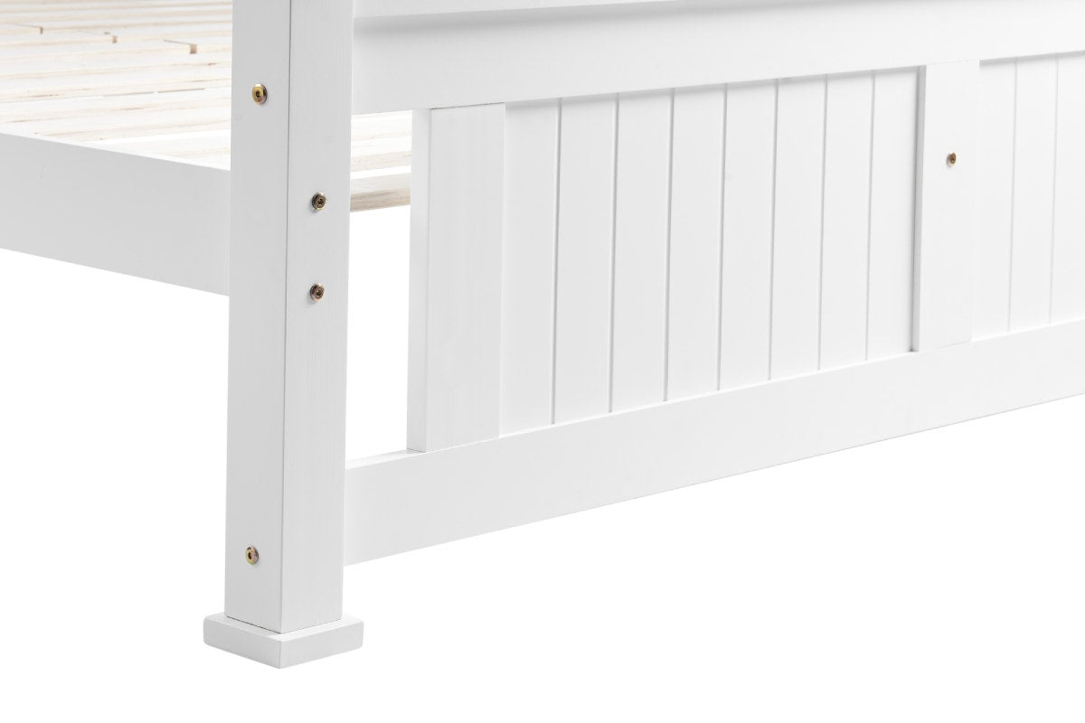 Shangri-La Mila Bed Frame (White, Double)