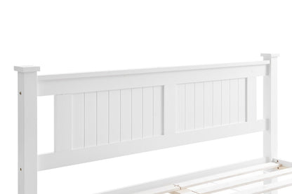 Shangri-La Mila Bed Frame (White, Double)