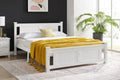 Shangri La Mila Bed Frame - White, Queen