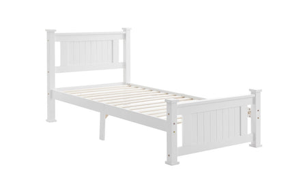 Shangri-La Mila Bed Frame (White, Single)