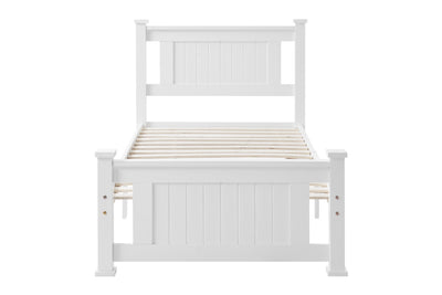 Shangri-La Mila Bed Frame (White) Single