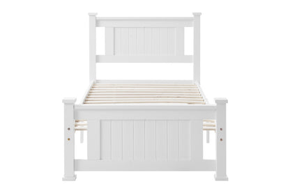 Shangri-La Mila Bed Frame (White, Single)