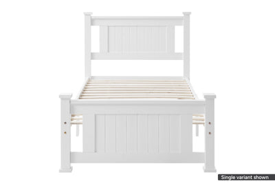 Shangri-La Mila Bed Frame (White) King Single