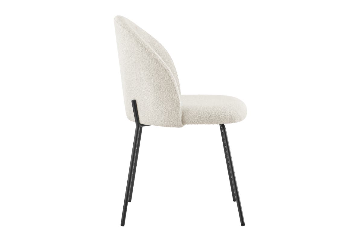 Shangri-La Set of 2 Subiaco Boucle Dining Chairs (Boucle Beige)