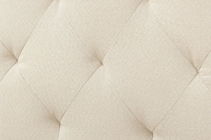 Shangri-La Newport Gas Lift Bed Frame (Natural Beige, Queen)