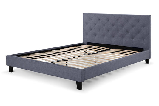 Shangri-La Sorrento Collection Bed Frame (Pewter Grey, Double)