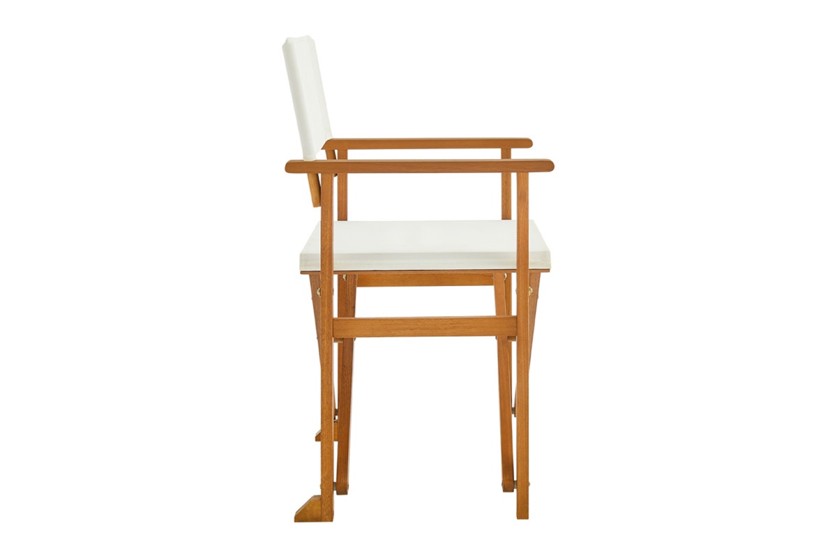 Set of 2 Shangri-La Belize Wooden Outdoor Director's Chairs (White)