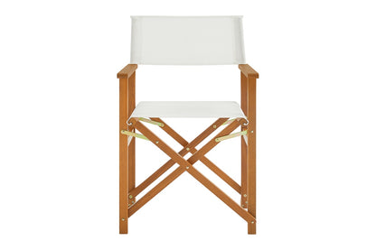 Set of 2 Shangri-La Belize Wooden Outdoor Director's Chairs (White)