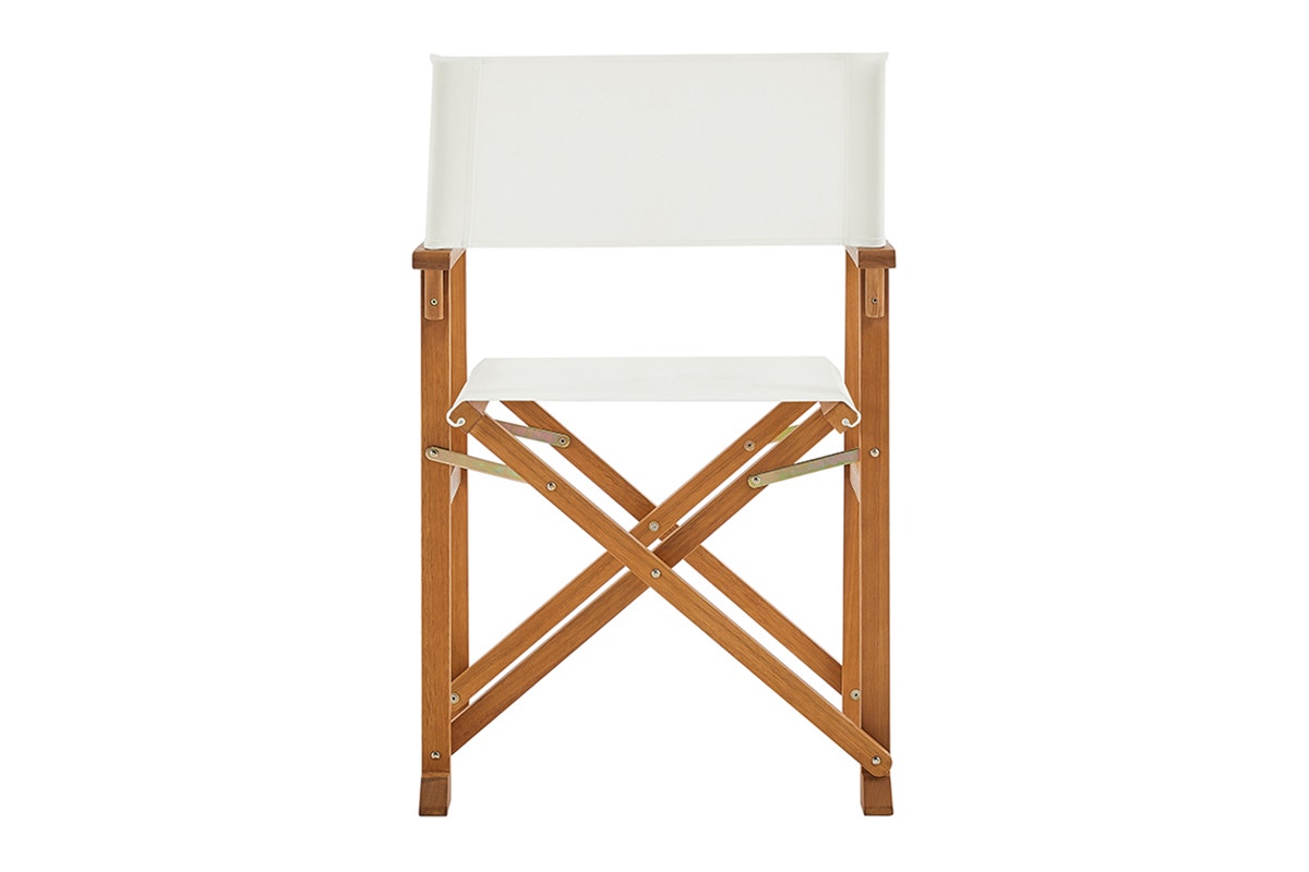 Set of 2 Shangri-La Belize Wooden Outdoor Director's Chairs (White)