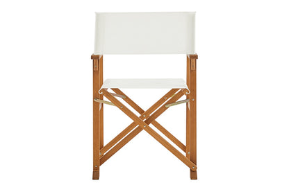 Set of 2 Shangri-La Belize Wooden Outdoor Director's Chairs (White)