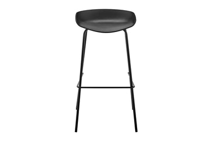 Set of 4 Shangri-La Bobby Steel Bar Stools (Black)