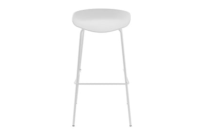 Set of 4 Shangri-La Bobby Steel Bar Stools (White)