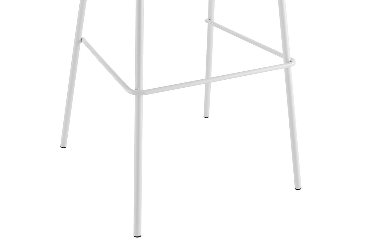Set of 4 Shangri-La Bobby Steel Bar Stools (White)