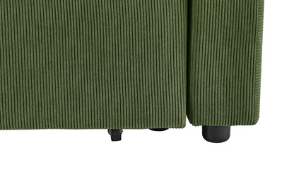 Shangri-La Carter 4 Seater Queen Sofa Bed with Reversible Chaise (Green)