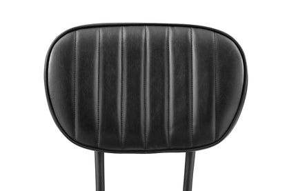 Shangri-La Set of 2 Clair Dining Chairs (Vintage PU Black)