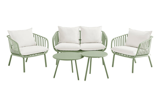 Shangri-La Chapman Outdoor Armchair and Table Set (Green) - Auzzistore