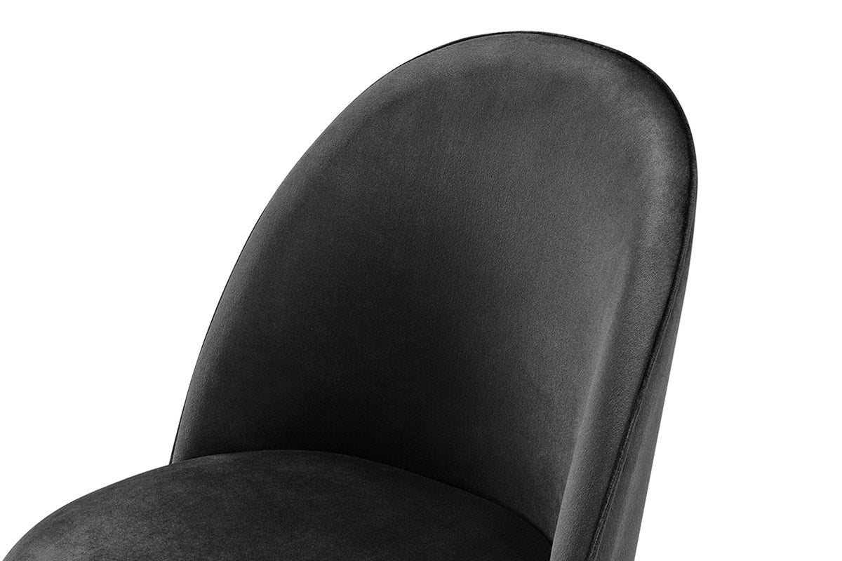 Set of 2 Shangri-La Charley Curved Back Dining Chairs (Black/Black)