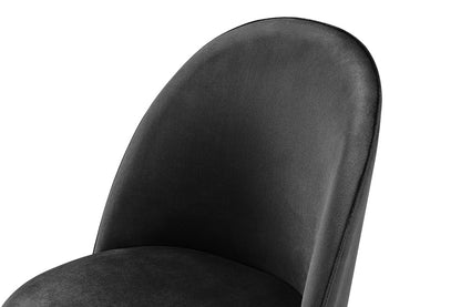 Set of 2 Shangri-La Charley Curved Back Dining Chairs (Black/Black)