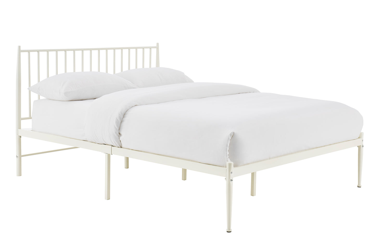 Shangri-La Dallas Bed Frame (White, Queen)