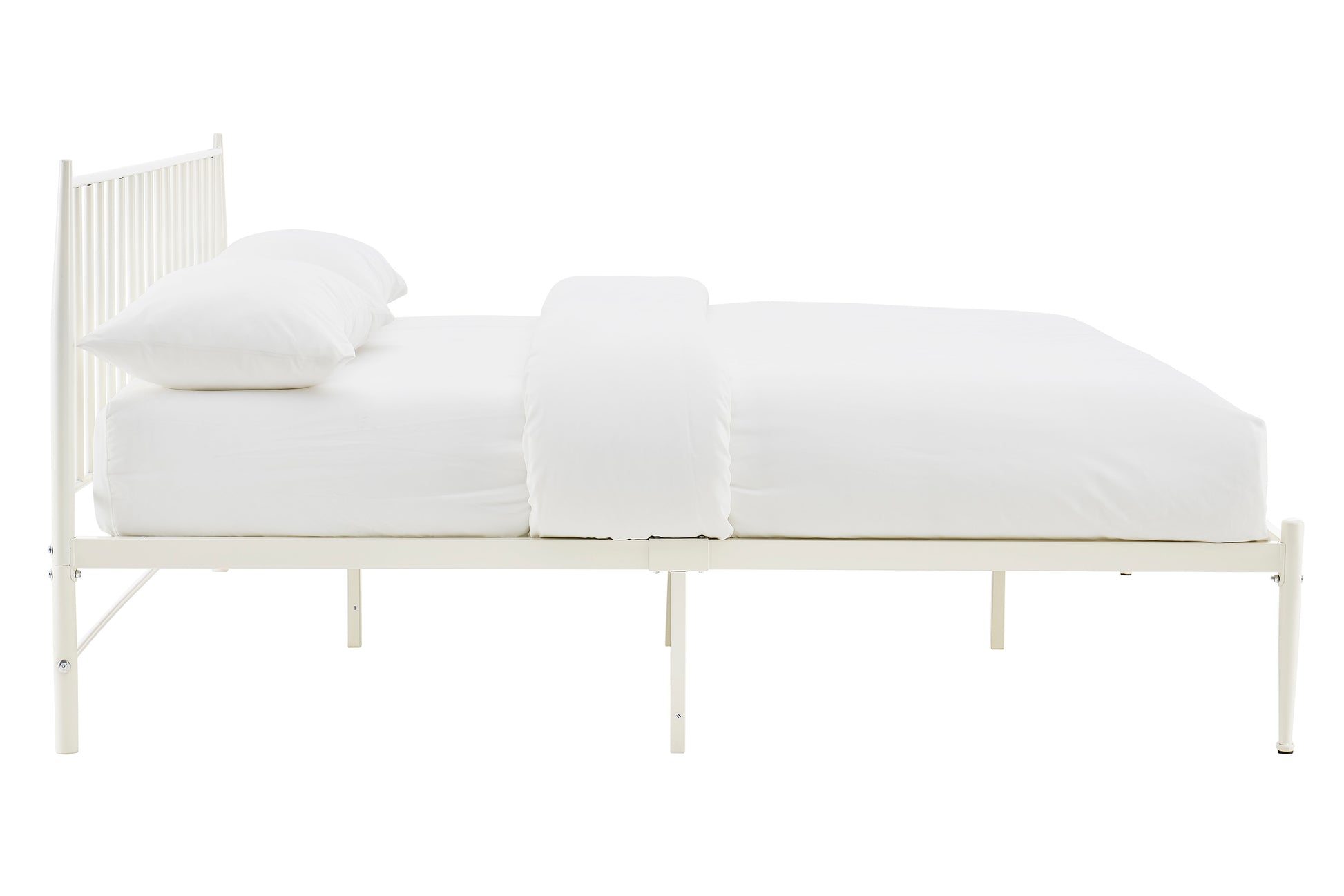 Shangri-La Dallas Bed Frame (White, King)