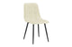 Shangri-La Set of 4 Dover Dining Chairs (Cream, Velvet)