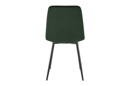 Shangri-La Set of 4 Dover Dining Chairs (Green, Velvet)