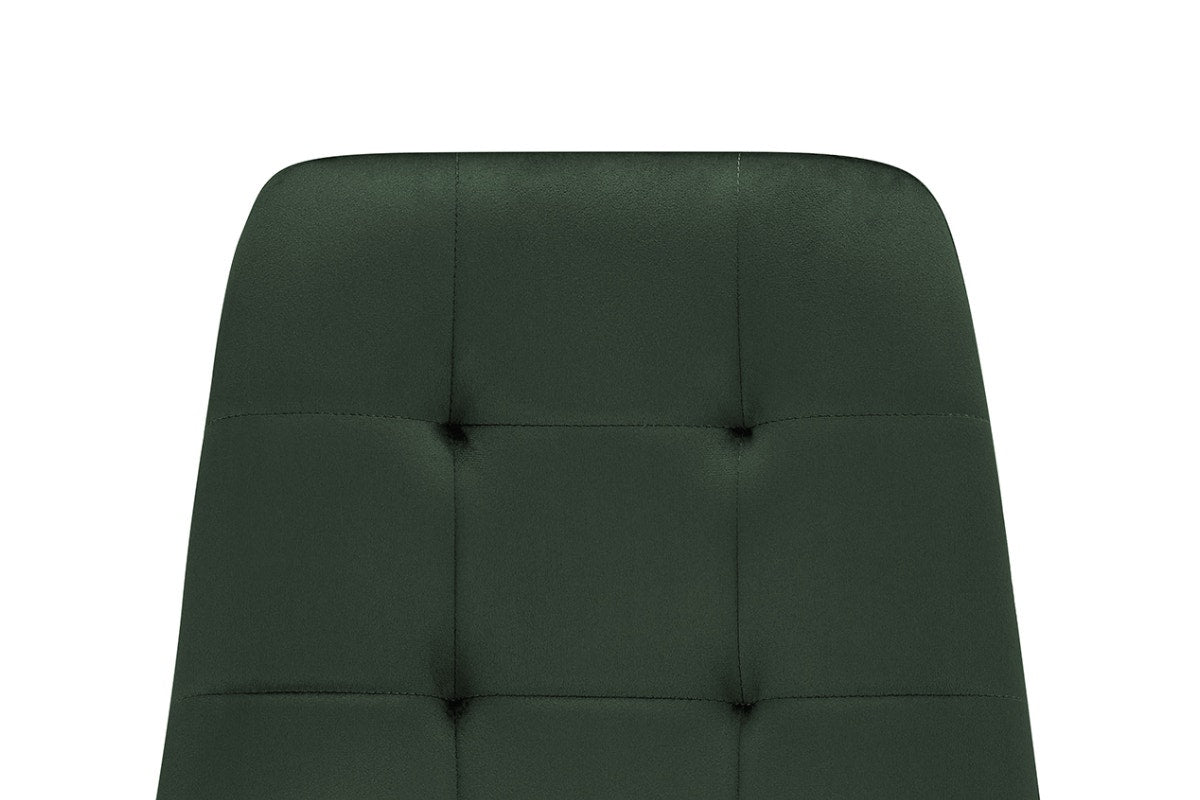 Shangri-La Set of 4 Dover Dining Chairs (Green, Velvet)