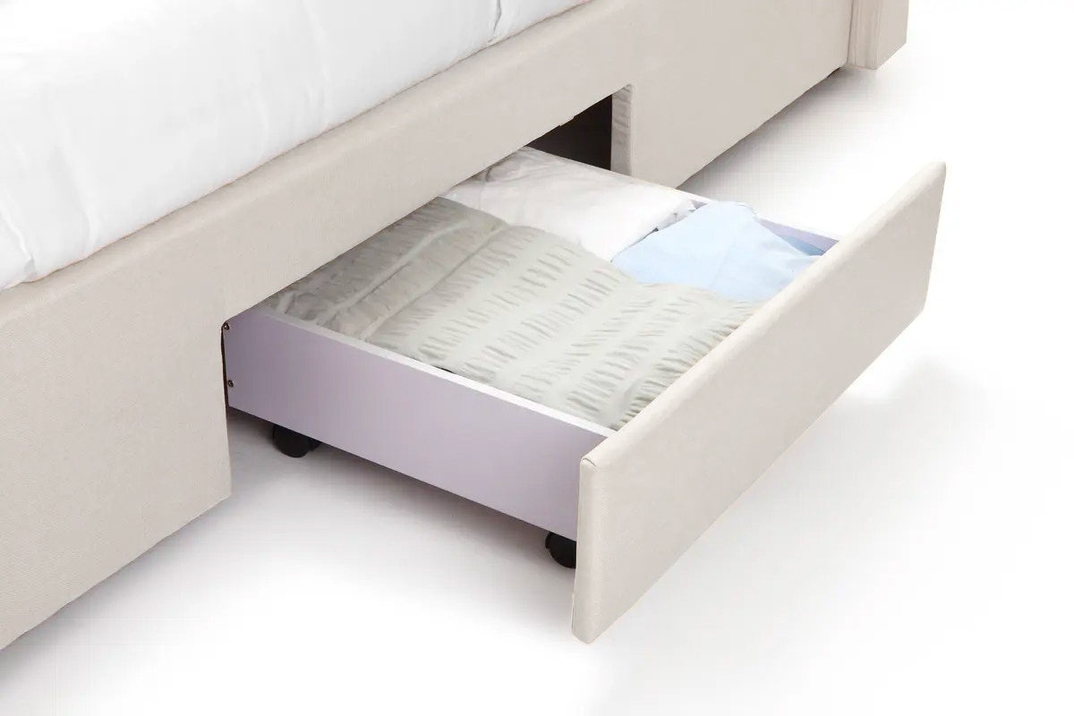 Shangri-La Marseille Storage Bed Frame (Queen Beige)