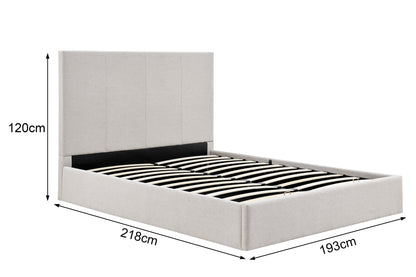 Shangri-La Antalya Gas Lift Bed Frame - (King Beige)