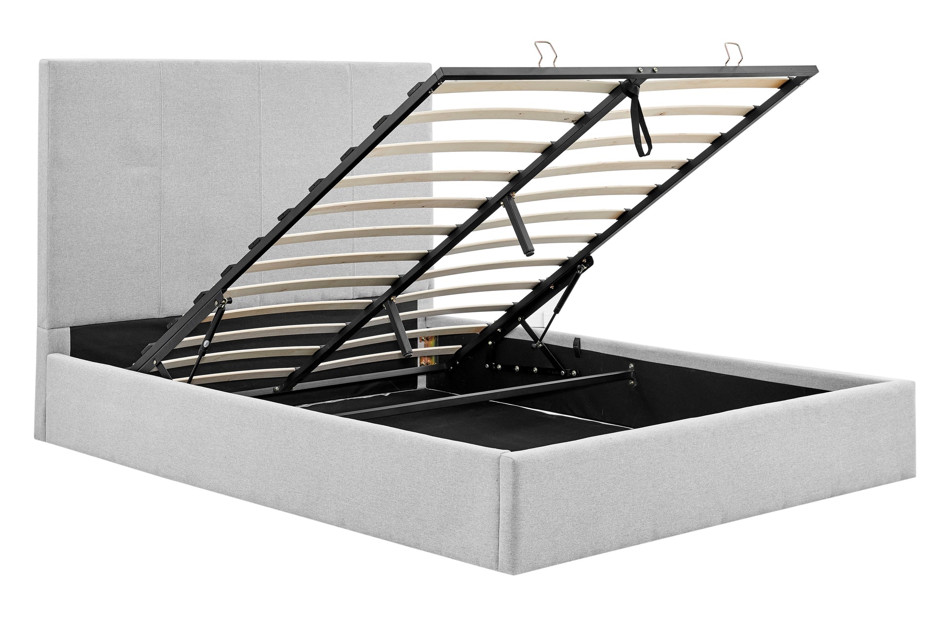 Shangri-La Antalya Gas Lift Bed Frame (Light Grey, Queen)